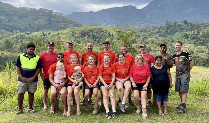 The team from Rutland Street Church at Sabeto Youth Camp.