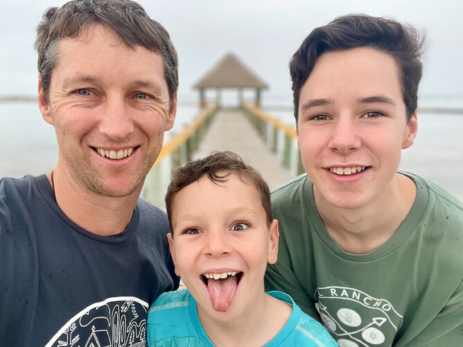 This look from Kelepi sums up his more-than-willing attitude for a boys week out in Suva while the girls were at convention.