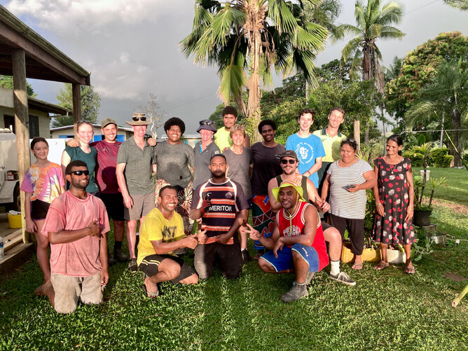 At the end of a successful project with Morrinsville Baptist.