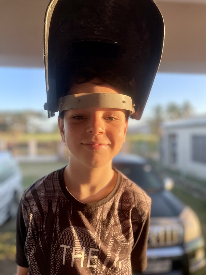 We had an early morning astronomy double-header: seeing a comet before sunrise followed by a partial solar eclipse shortly afterwards.