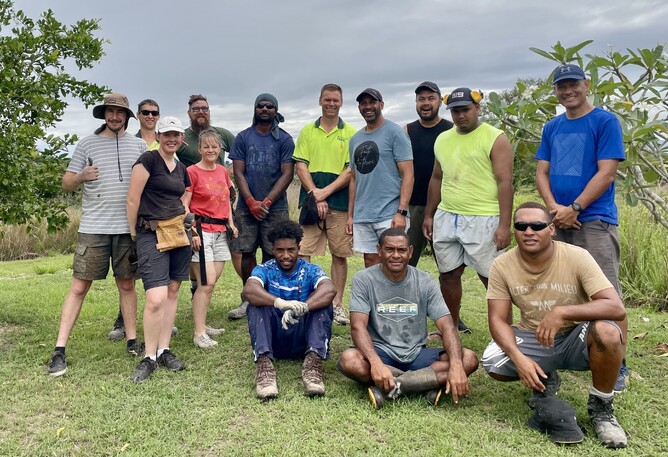 The team from Morrinsville Baptist, Living Way Nadi and MMM Fiji