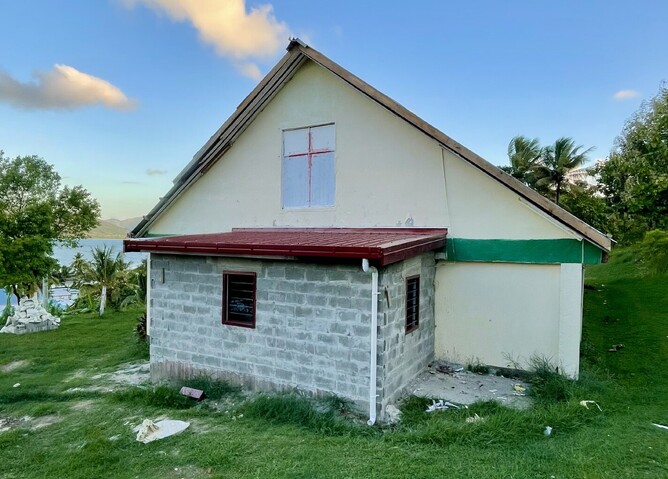 The completed storeroom at Malake Island.