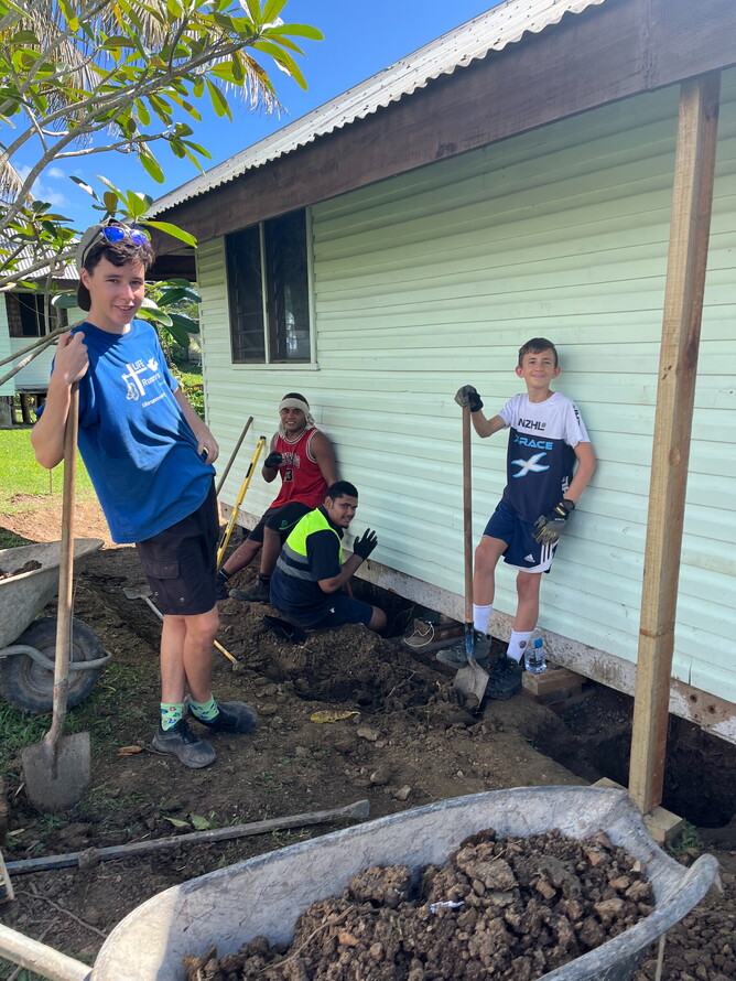 I've always said that digging a hole together is a great way to get to know each other.