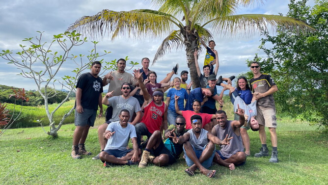 Our team photo with Morrinsville Baptist at the Evangelism Explosion, Kennedy Centre