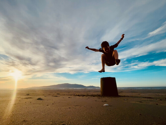 Waikanae Beach - a much loved place by our family.