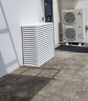 white Krone airconditioner cover
