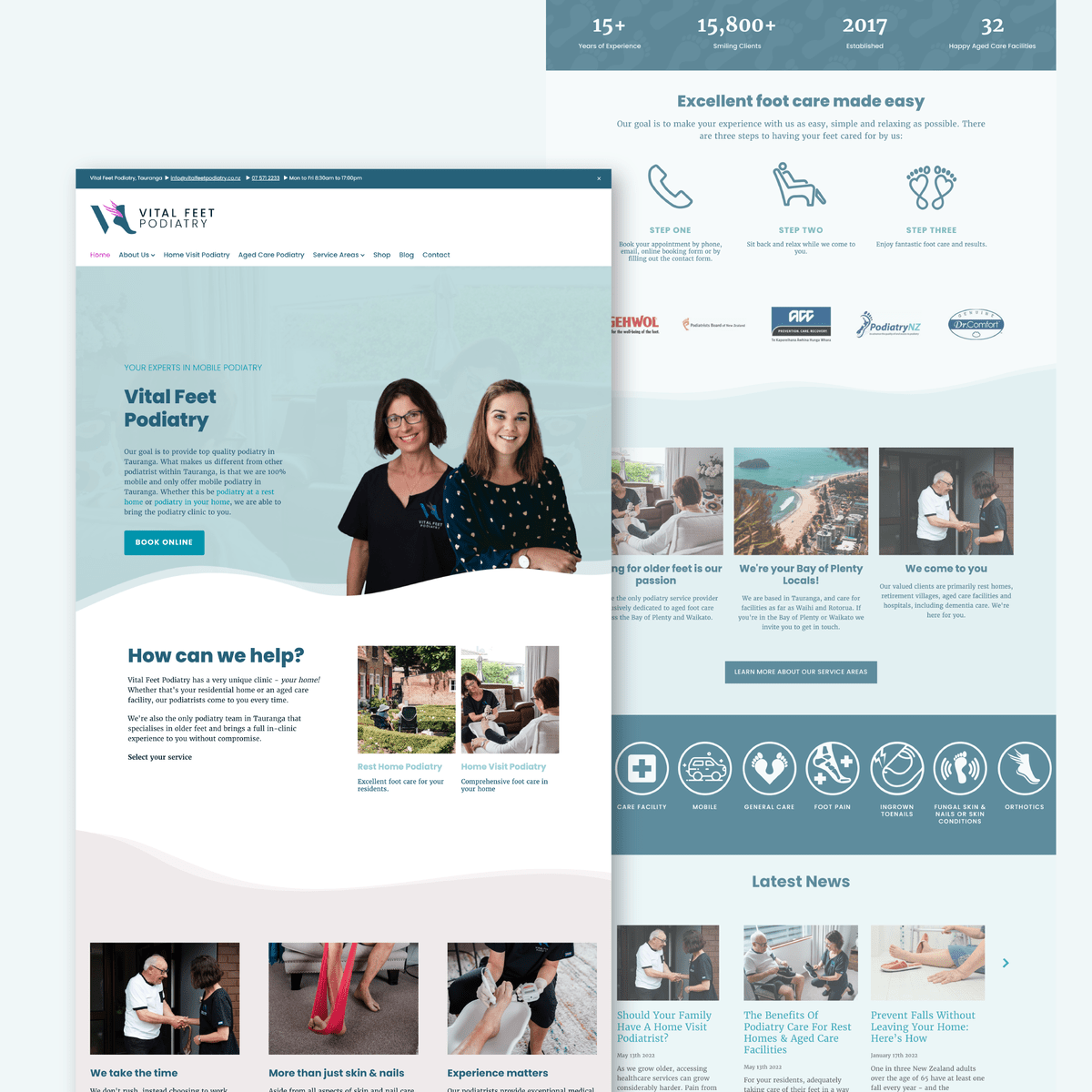 Check Out The New Website For Vital Feet Podiatry | Scooch Marketing