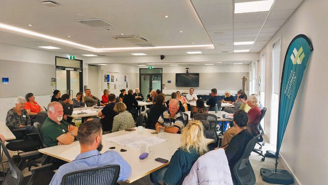 Networking session at the Wairarapa Catchment Collective Wananga