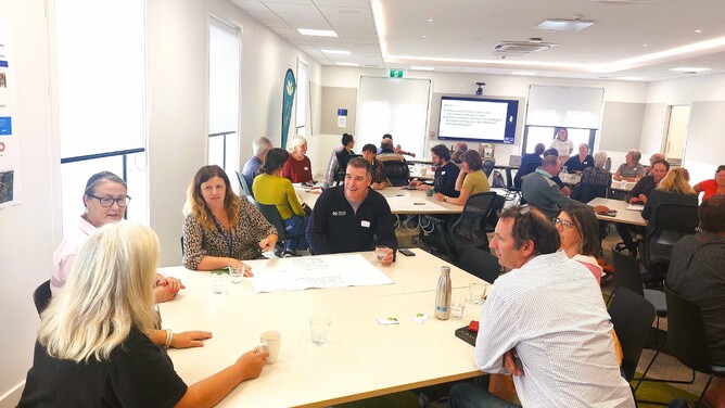 Networking session at the Wairarapa Catchment Collective Wananga
