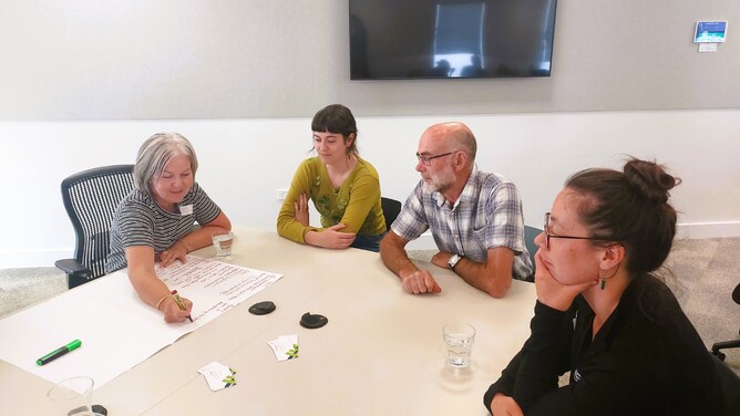 Networking session at the Wairarapa Catchment Collective Wananga