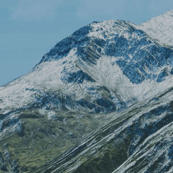 Snowy mountain view as a button for Christianity Explained Bible Courses