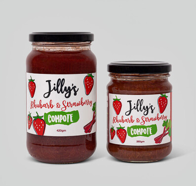 Jilly's Rhubarb & Strawberry Compote