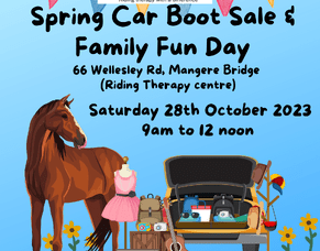 Come and celebrate Spring with our Car Boot and Family Fun Day on Saturday 28th October!
