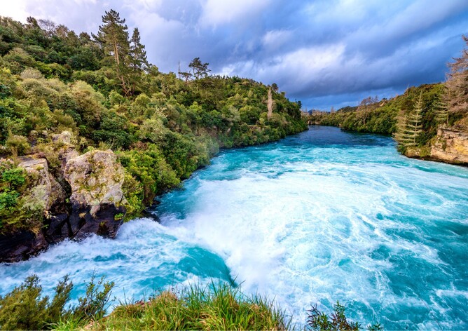Huka Falls in Taupo, New Zealand