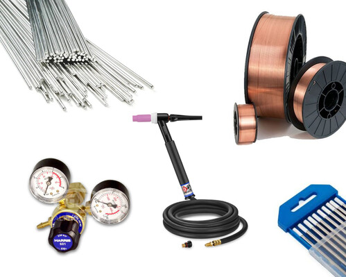 Welding wires, torches and accessories