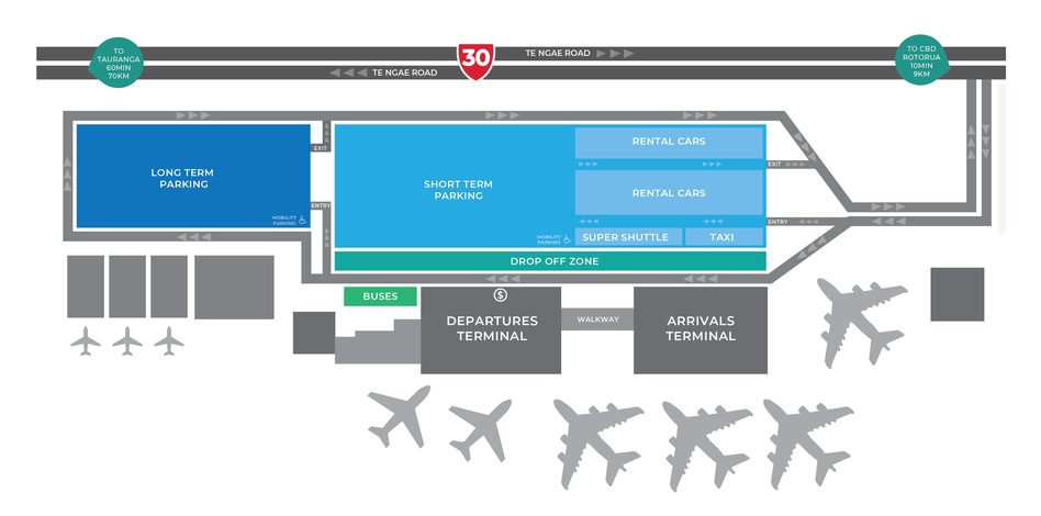 Airport Maps | Rotorua Airport