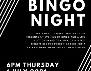 MFAL Bingo Night | Thursday 1st July