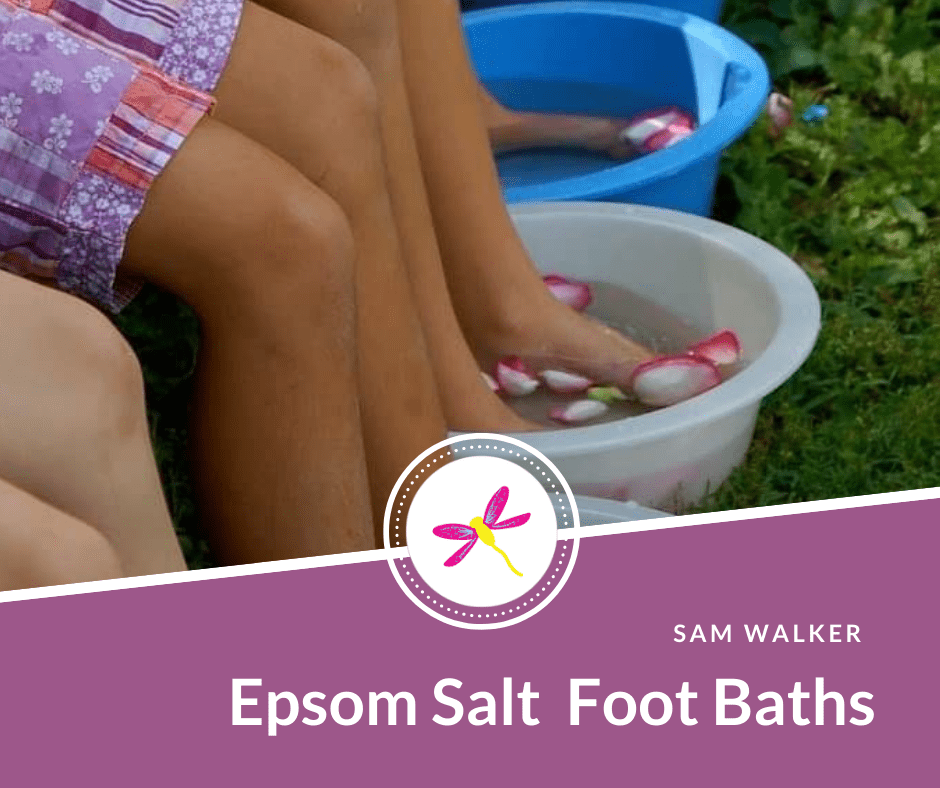 Foot baths with Natural Epsom Salt Sam Walker Natural Epsom Salt