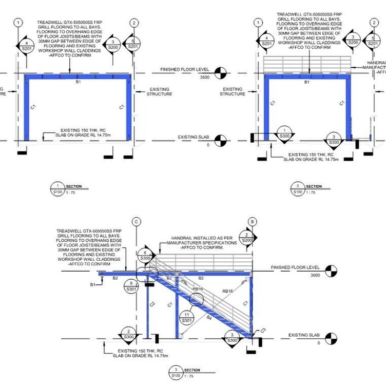 Structural Drafting & Detailing:For complex designs, we provide comprehensive structural drafting to ensure your vision is clearly communicated to the construction team.