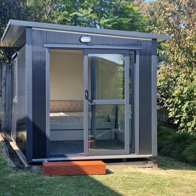 3.6m x 2.4m Black Short End Ranchslider