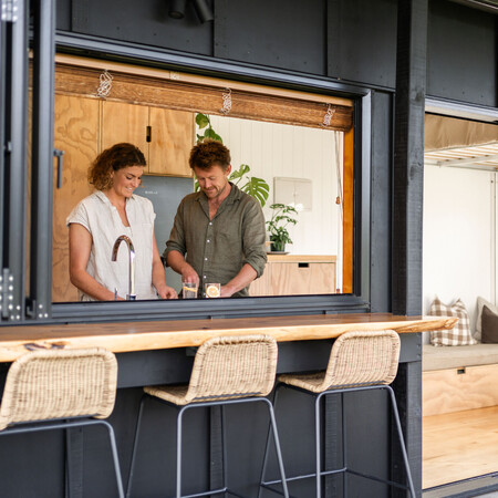 Chris and Eve from Raglan Tiny Homes