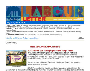 AIL Labour Letter Volume 15, Number 3