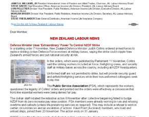 AIL Labour Letter Volume 15, Number 5