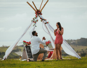 Preity + Nitij&#039;s romantic island proposal | Indigo Waiheke