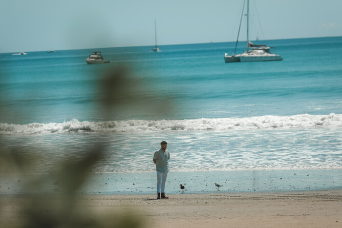 Aman awaiting his soon to be fiancée