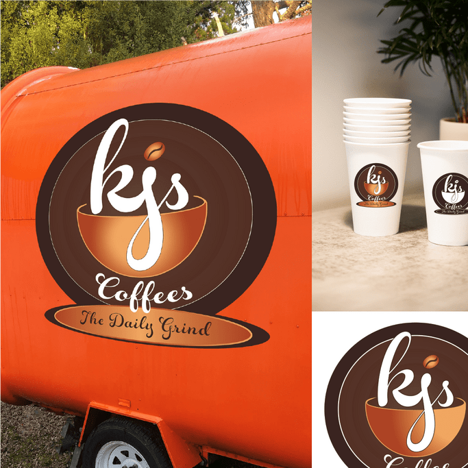 KJs Coffee Cart Branding