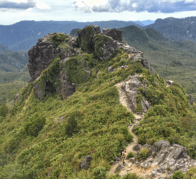 Kylie conquering the Pinnacles, one of our Nature & Nosh tracks