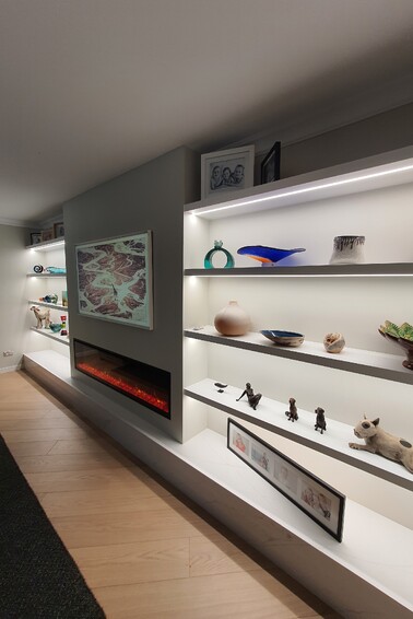 LED lighting in media room