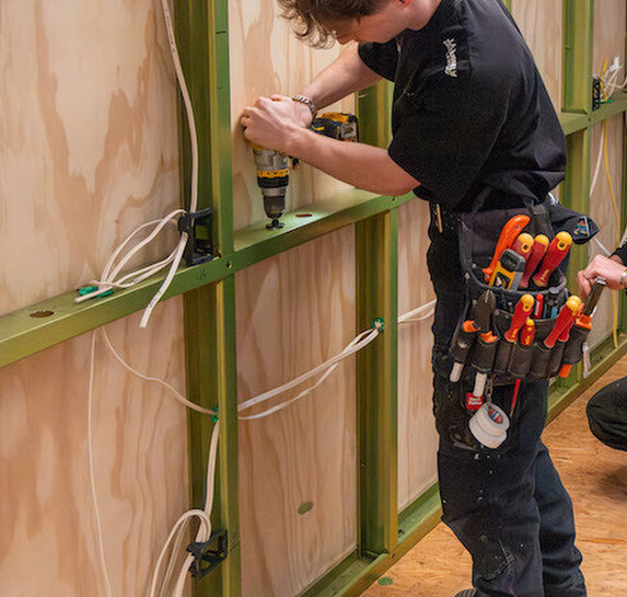 electrician installing Security System Hamilton