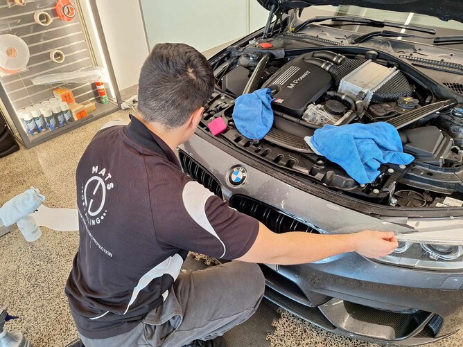 opt for professional installation of PPF on your vehicle at Mats Detailing