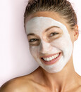 An image of a lady with a face mask on during an Ultraceuticals facial