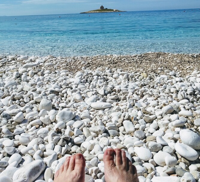 Beach on Hvar Island, Croatia