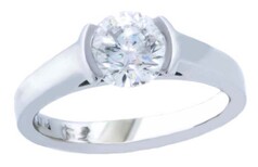 Round brilliant diamond rings Christchurch