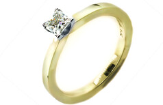 Princess cut diamond ring Marc Bendall