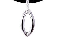 Diamond white gold pendants, Marc Bendall, Christchurch jewellers