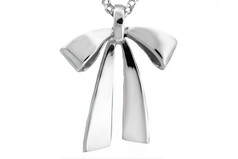 Bow silver pendants, Marc Bendall, Christchurch