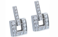 Diamond gold drop earrings,Marc Bendall, Jewellers, Christchurch