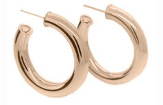 Gold hoop earrings, Marc Bendall, Jewellers, Christchurch