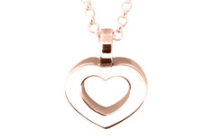 Heart pendants, Rose gold, Marc Bendall, Jewellers, Christchurch