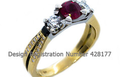 Marc Bendall Three Stone rings, Christchurch, New Zealand  