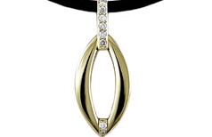 Gold diamond pendants, Marc Bendall, Christchurch jewellers