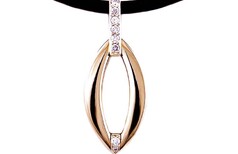 Diamond gold pendants, Marc Bendall, Christchurch jewellers