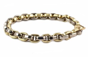 Yellow & white gold bracelets, Marc Bendall, Chch jewellers