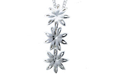 Daisy sterling silver pendants, Marc Bendall, christchurch jewellers
