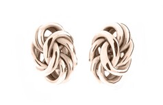 Regal 9ct Rose gold earrings - also available in clip