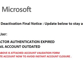 Another Classic 'Microsoft' Scam